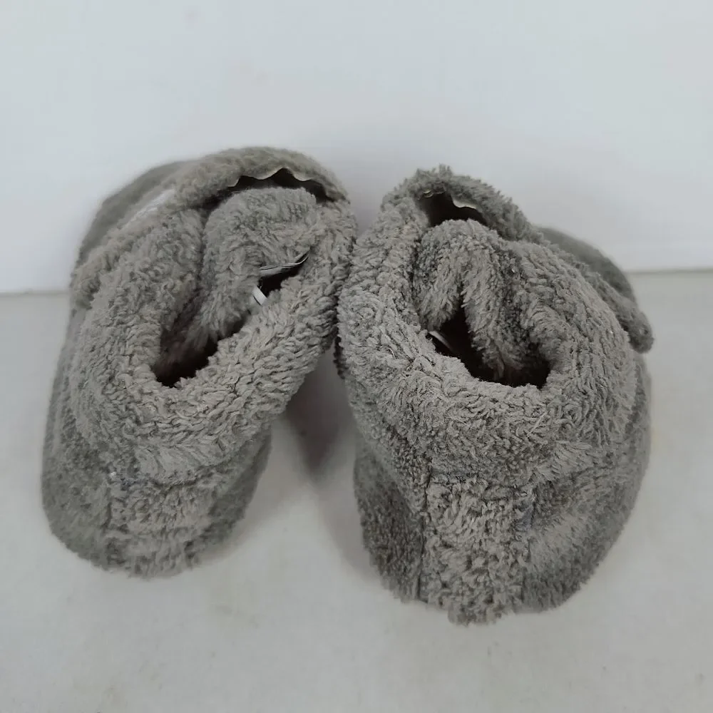 UGG Bixbee Grey Fleece Infant Baby Walker Booties, Sz 0/1